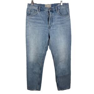 Everlane Cheeky Crop Jeans 29 Light Wash High Rise Straight Denim